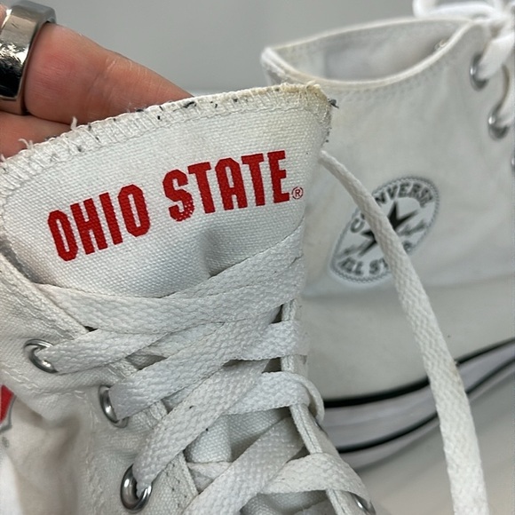 Converse Chuck Taylor All Star Ohio State High Top Sneakers Size 11.5 - Picture 9 of 16